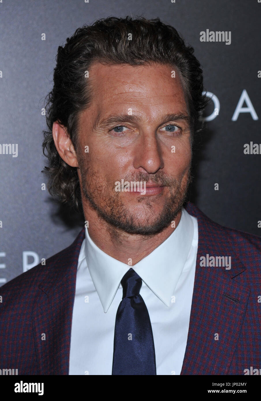 NEW YORK, NY - July 31: Matthew McConaughey attends 'The Dark Tower' New York premiere at Museum of Modern Art on July 31, 2017 in New York City. @John Palmer/Media Punch Stock Photo