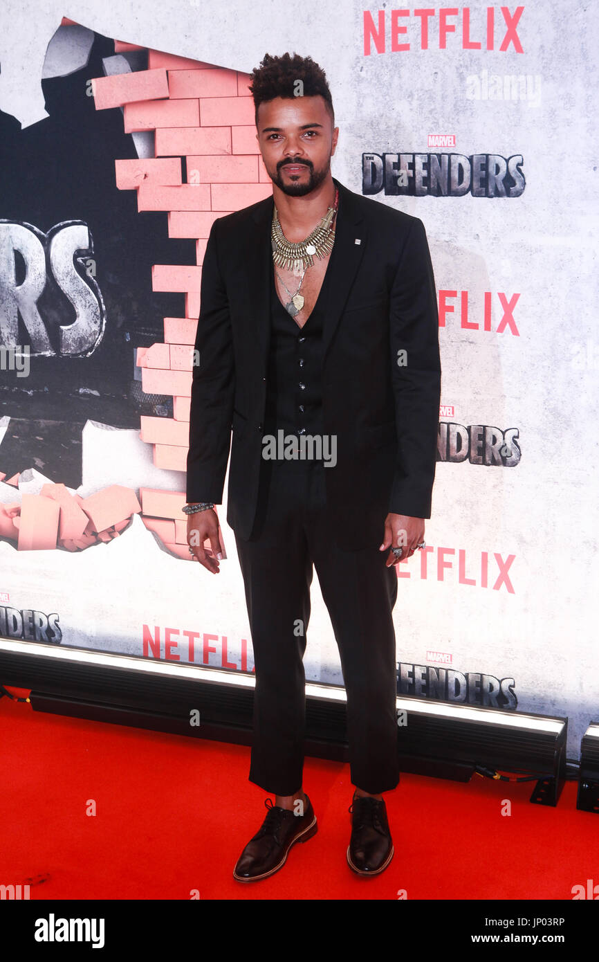 New York, NY, USA. 31st July, 2017. Eka Darville at Marvel's The Defenders New York Premiere at Tribeca Performing Arts Center on July 31, 2017 in New York City. Credit: Diego Corredor/Media Punch/Alamy Live News Stock Photo