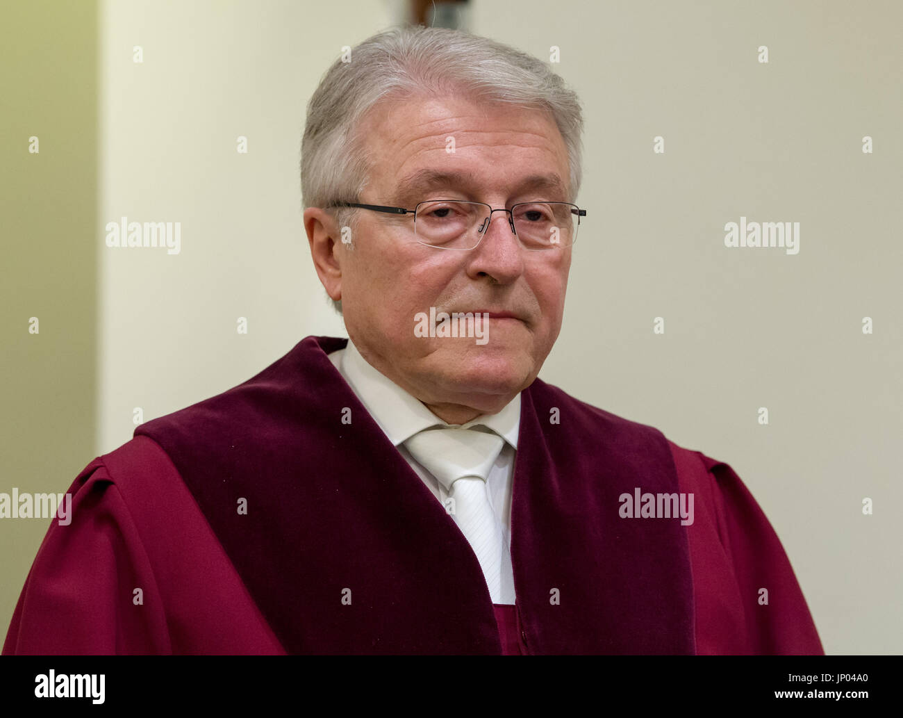 Munich, Germany. 1st Aug, 2017. State prosecutor Herbert Diemer in a
