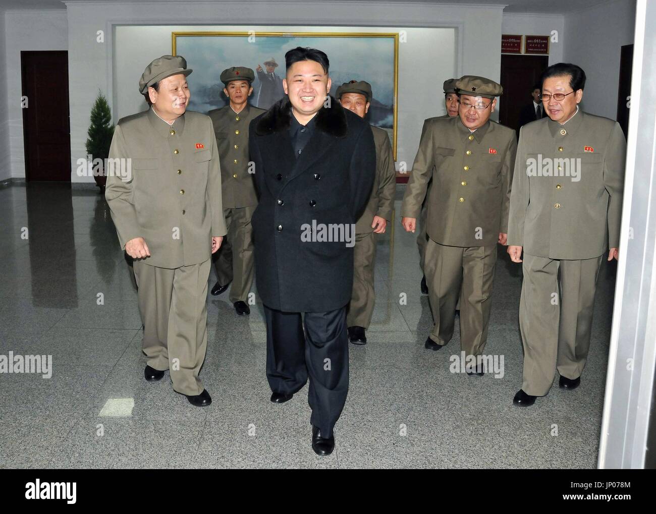 PYONGYANG, North Korea Photo shows North Korean leader Kim Jong Un (C