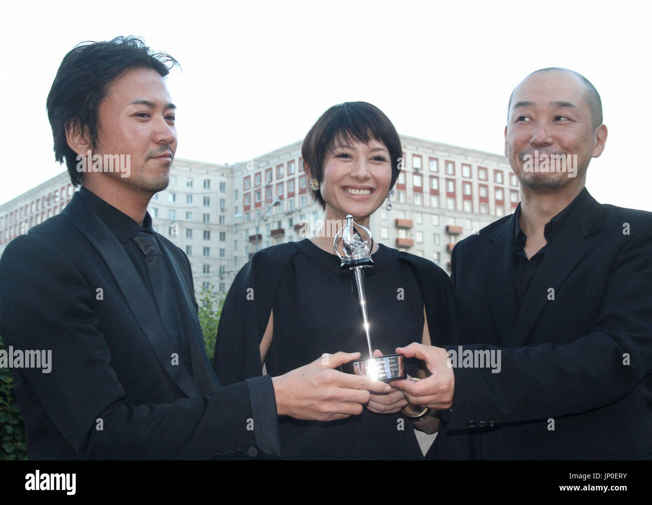 MOSCOW Russia From L Japan Actor Shima Onishi Actress Yoko Maki Moscow Russia From L Japan Actor Shima Onishi Actress Yoko Maki And JP0ERY 