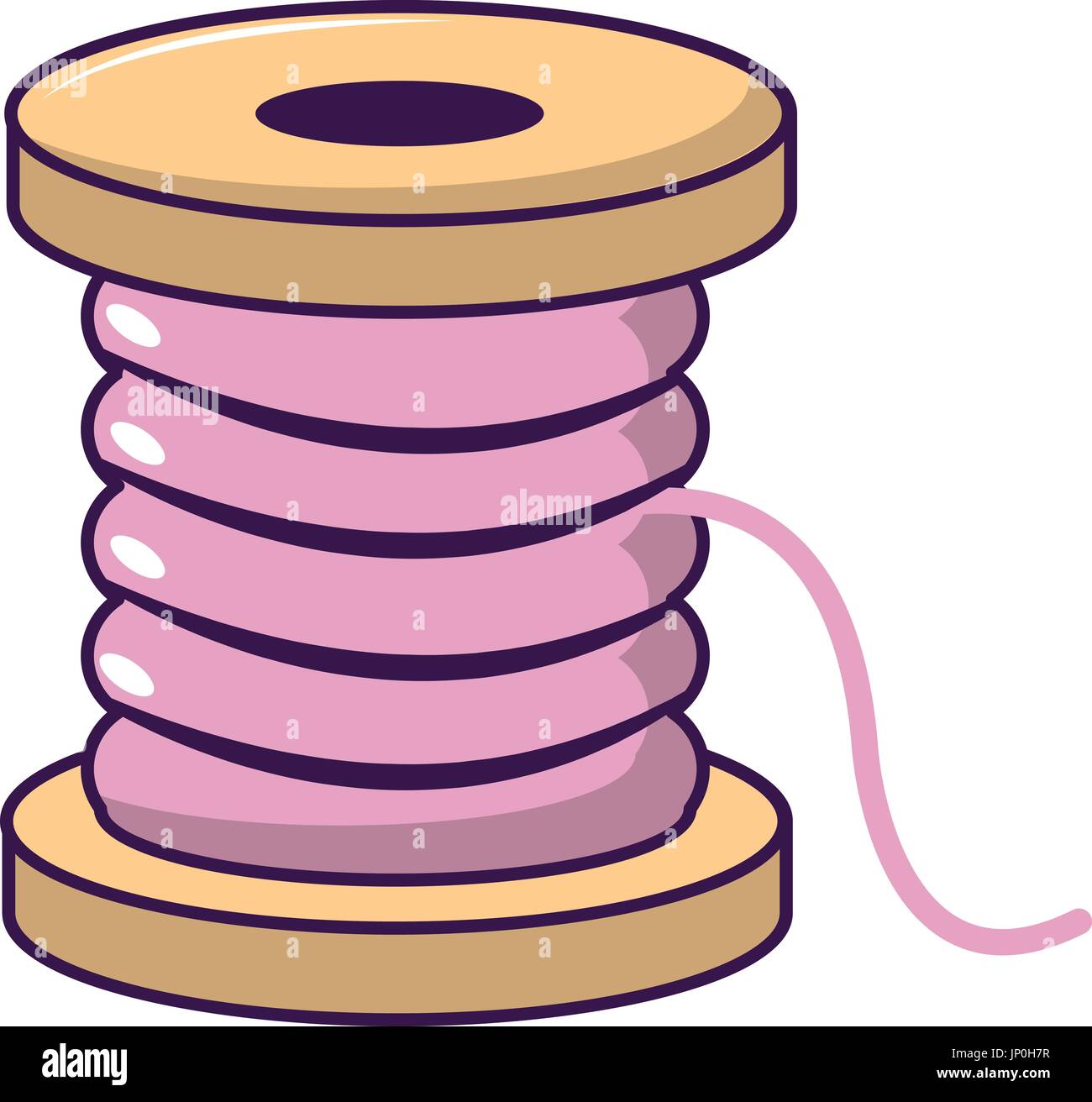 Spool of thread icon, cartoon style Stock Vector Image & Art Alamy