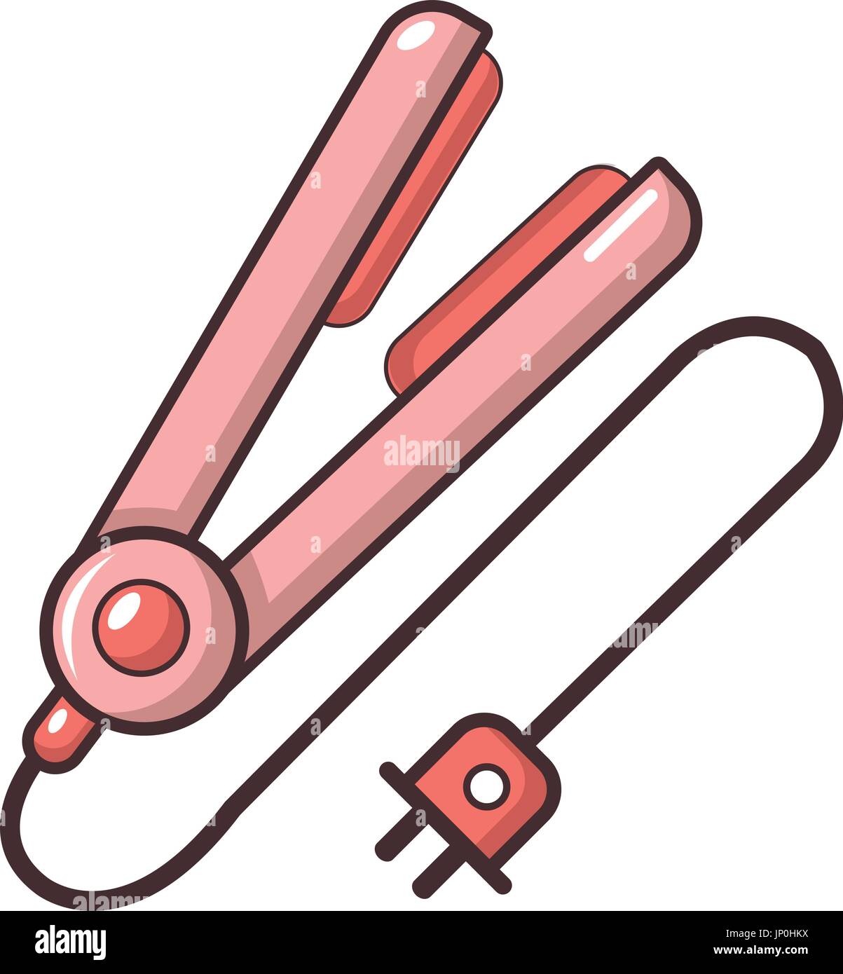 Hair straightener icon, cartoon style Stock Vector Art & Illustration, Vector Image 151219262