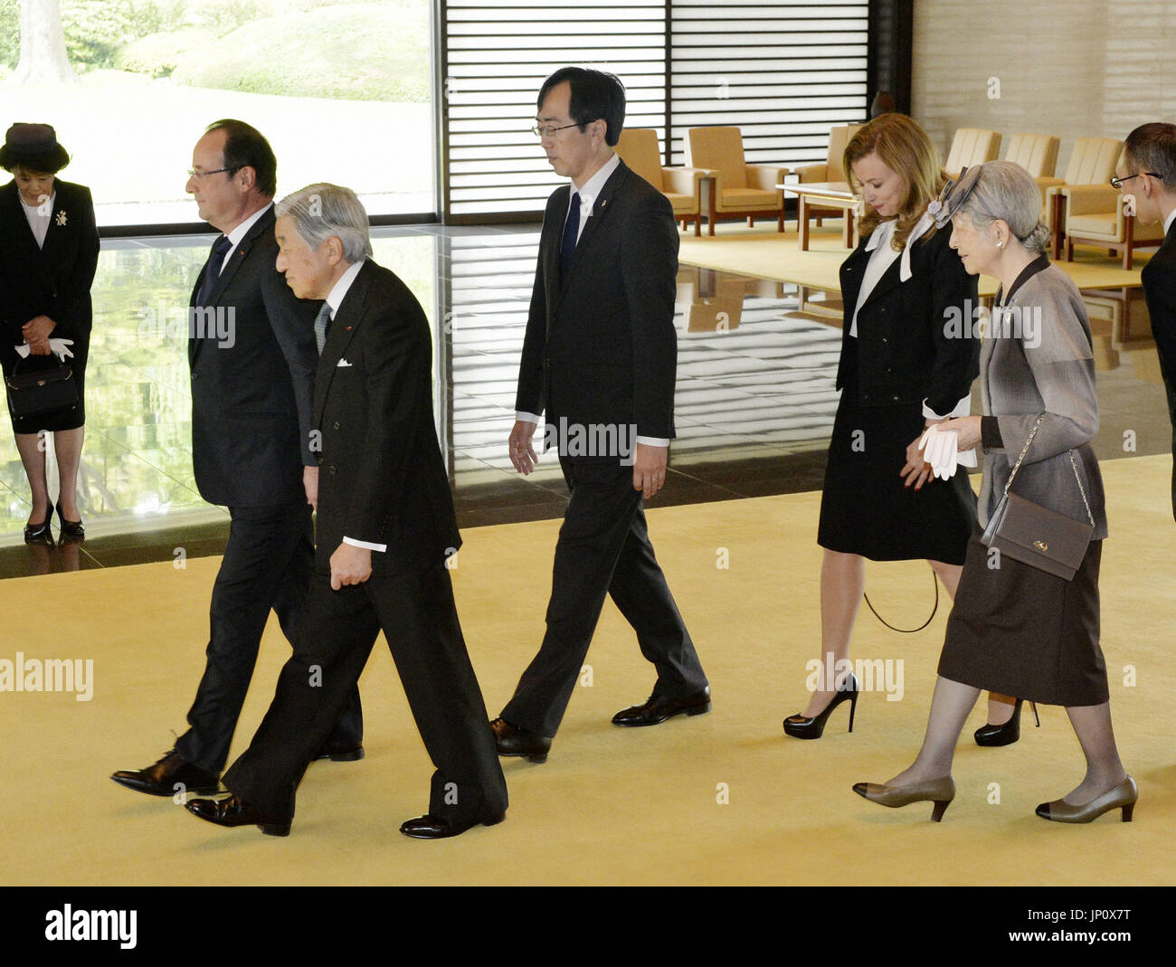 TOKYO, Japan Japanese Emperor Akihito (front L) and Empress Michiko
