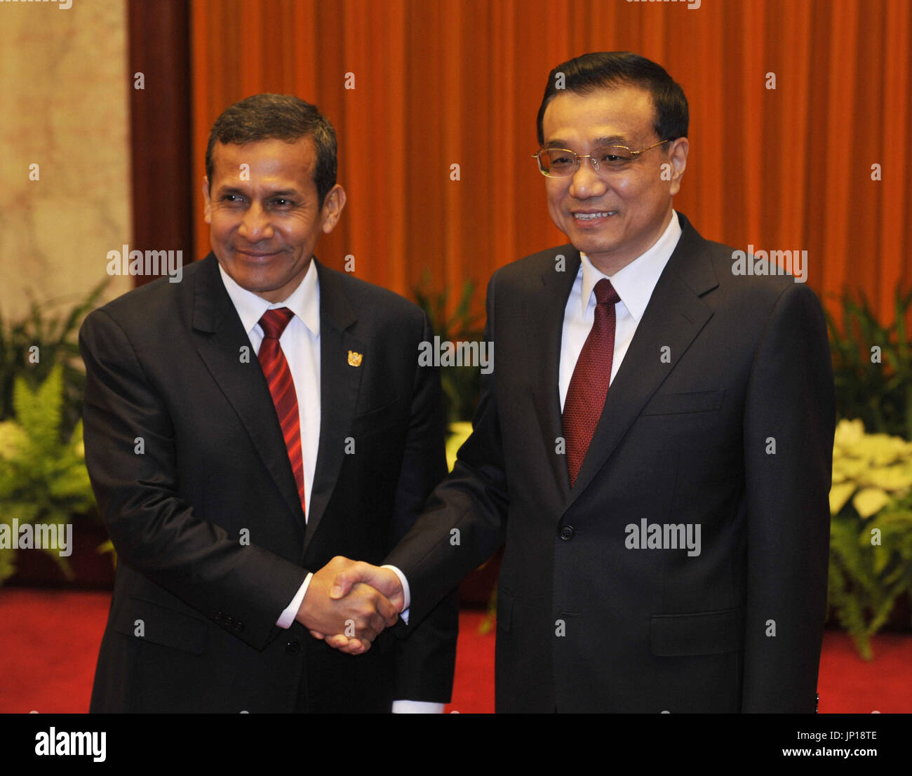 BEIJING, China - File photo shows Peruvian President Ollanta Humala ...