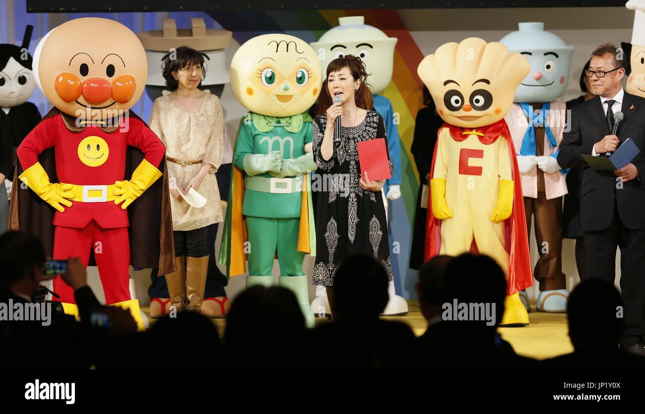 Tokyo Japan Japanese Actress Keiko Toda C Who Dubbed The Voice Of Anpanman Speaks At A Gathering To Commemorate The Late Takashi Yanase Who Created Popular Children S Book And Anime Series