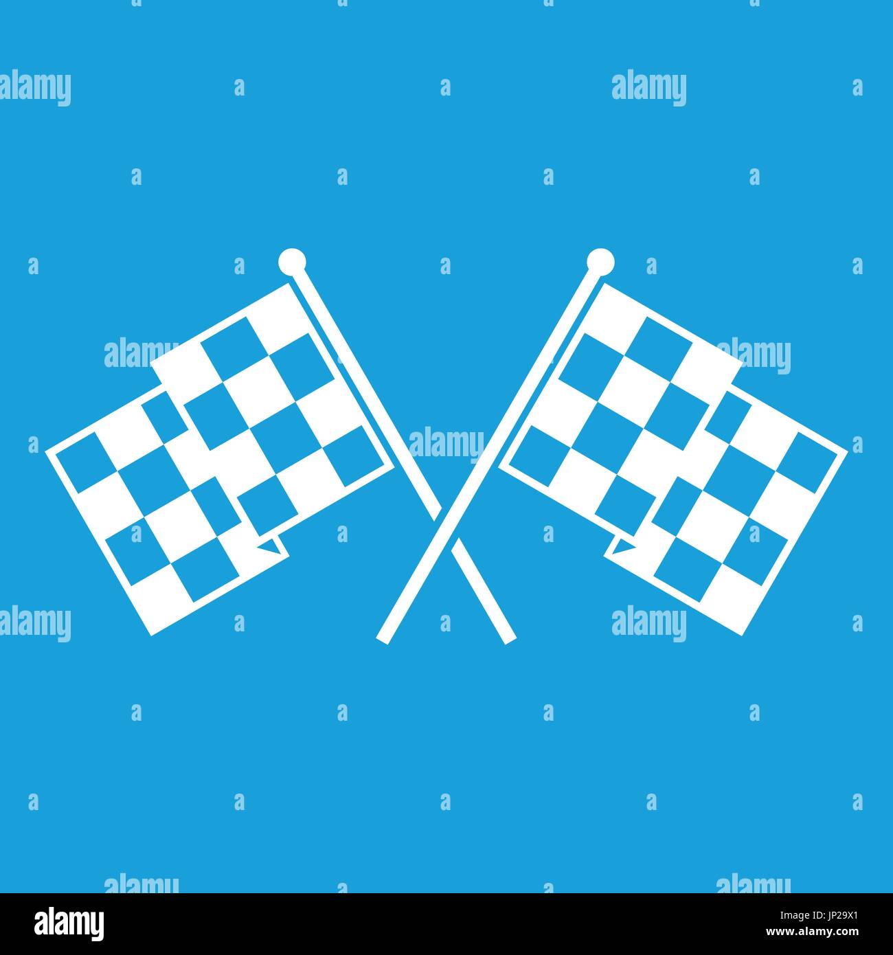 Checkered racing flags icon white Stock Vector Image & Art - Alamy