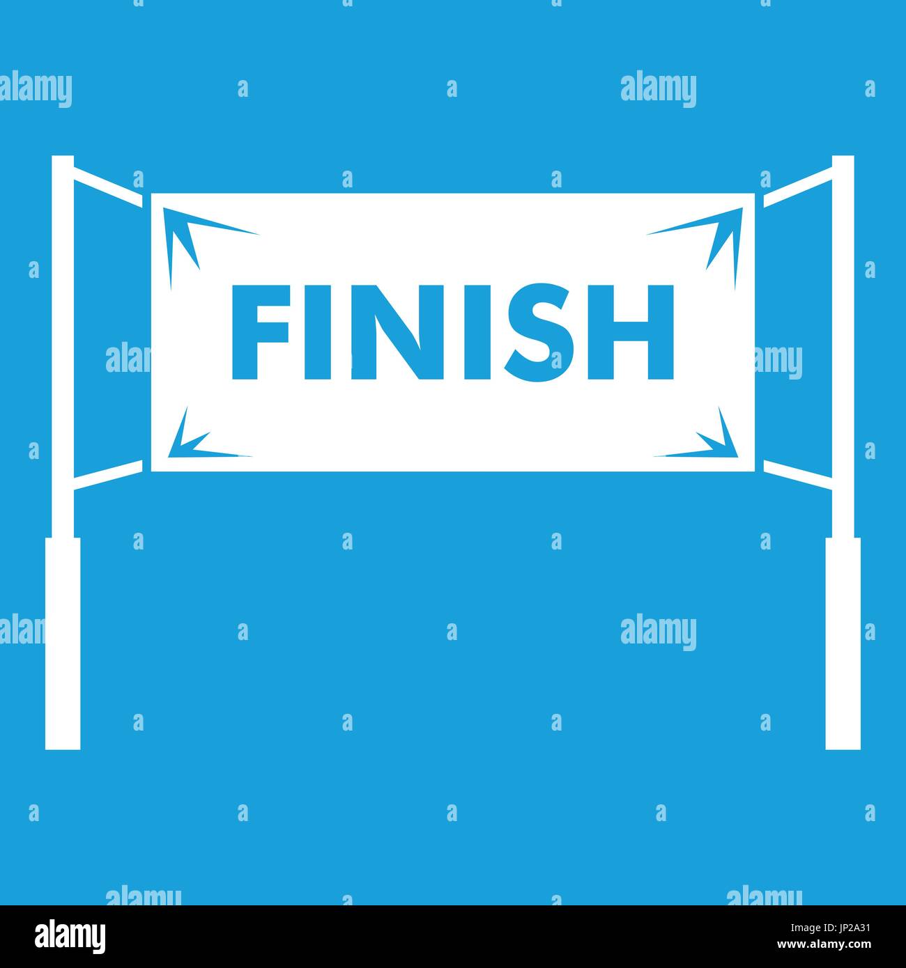 Finish line gates icon white Stock Vector Image & Art Alamy
