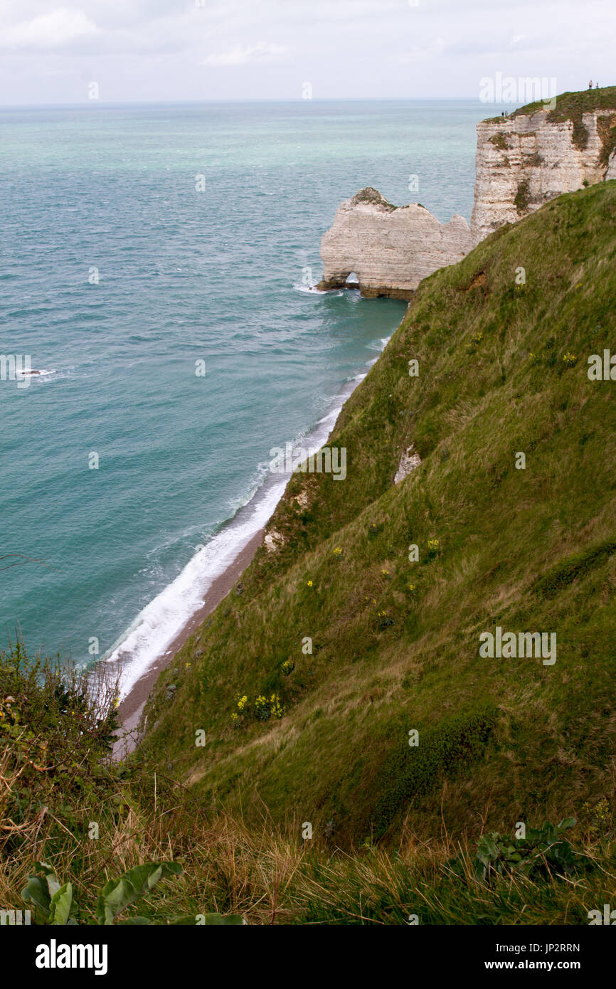 Etretat chalk cliffs including hi-res stock photography and images - Alamy