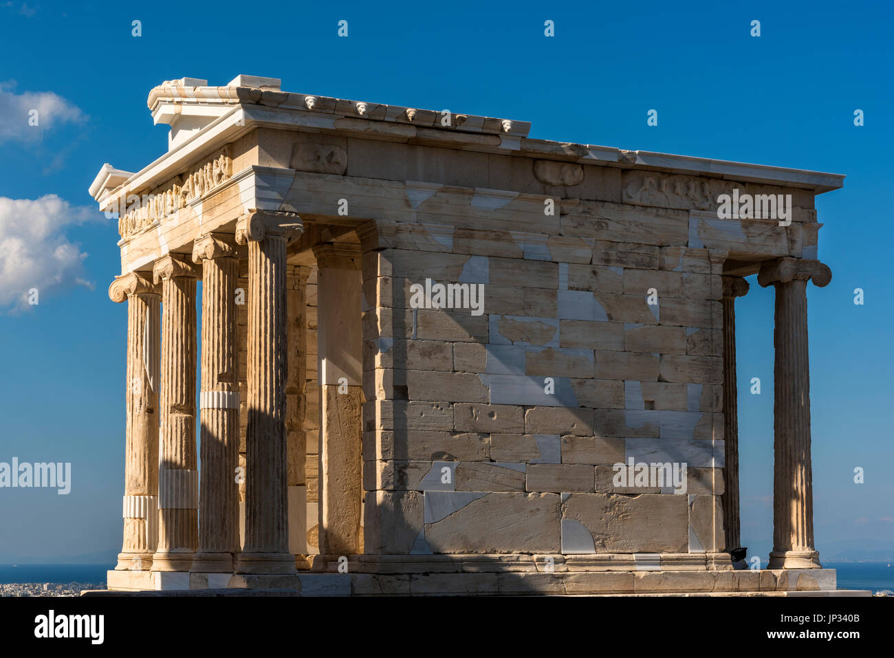 Temple of Athena Nike, Acropolis, Athens, Attica, Greece Stock Photo