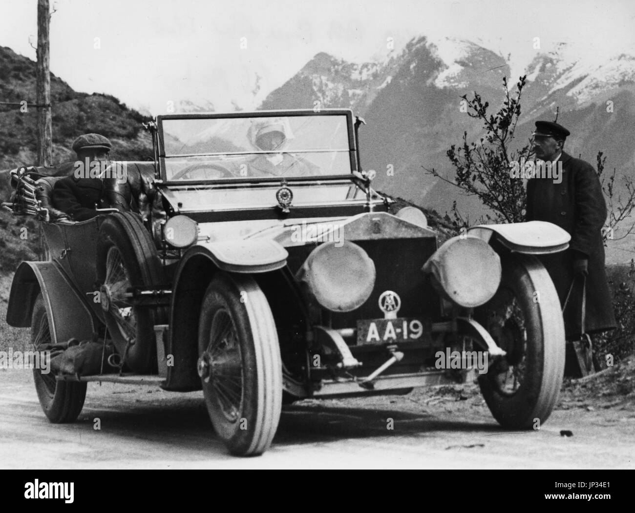 1910 Rolls - Royce Silver Ghost of John Scott Montagu Stock Photo