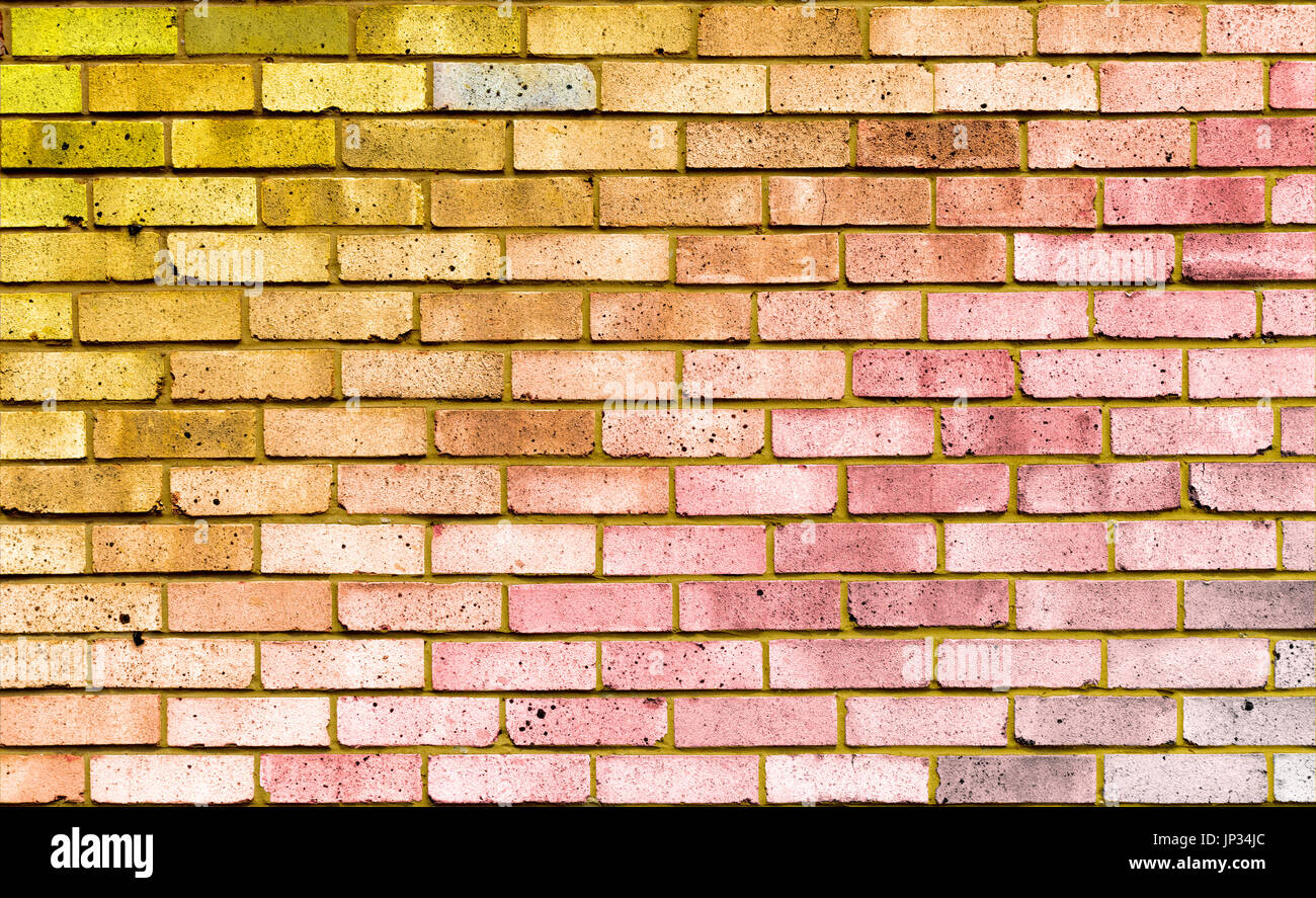 colorful brickwall Stock Photo