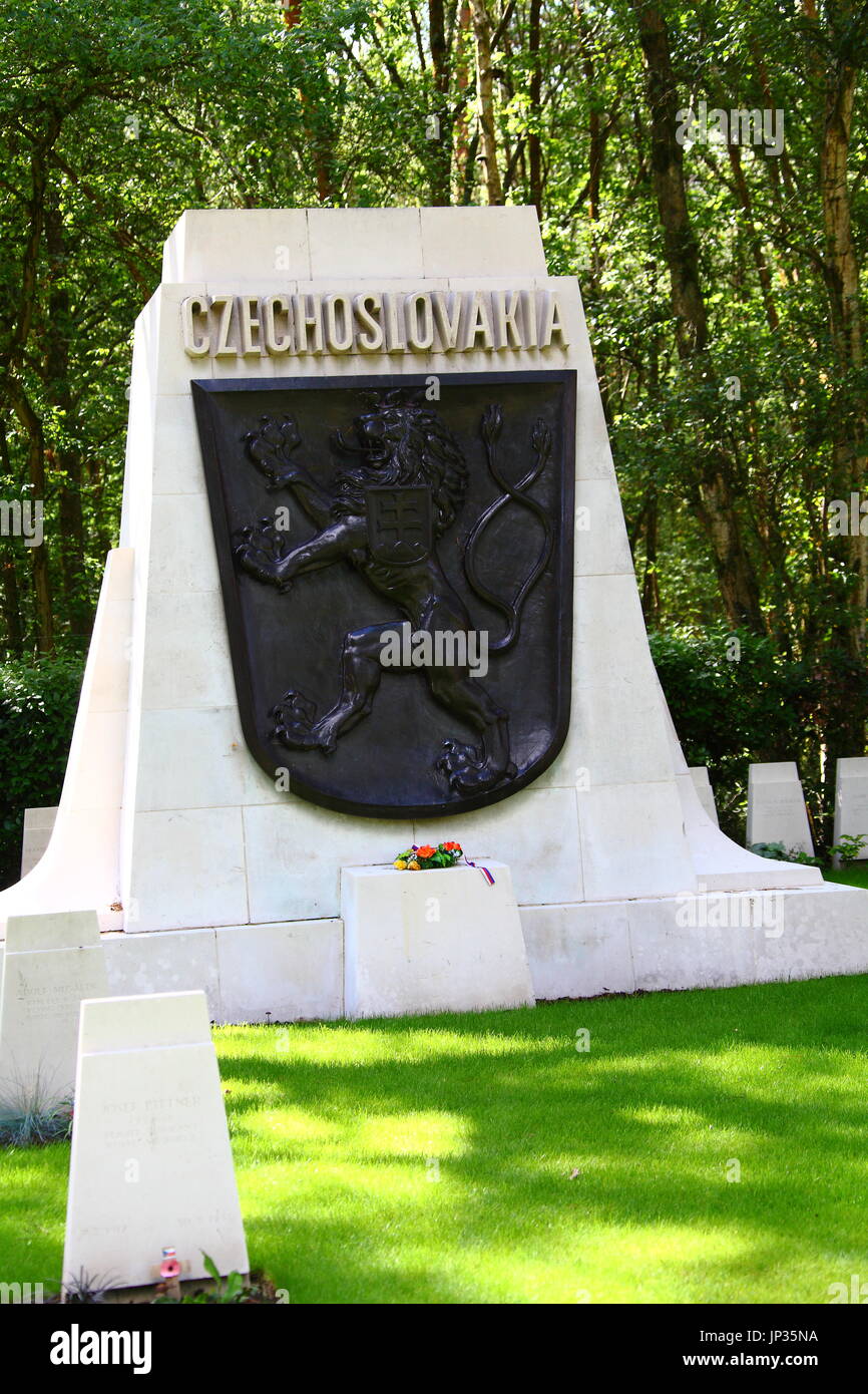 Brookwood Cemetery and Military Cemetery, also known as the London Necropolis, in Surrey. The largest cemetery in the United Kingdom established 1852. Stock Photo