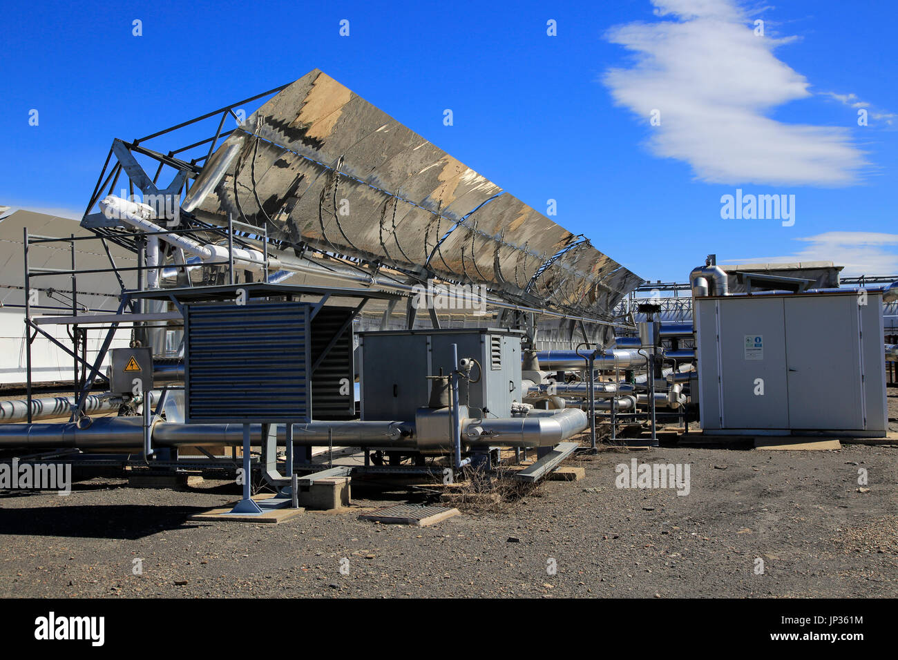 Solar energy scientific research centre, Tabernas, Almeria, Spain Stock ...