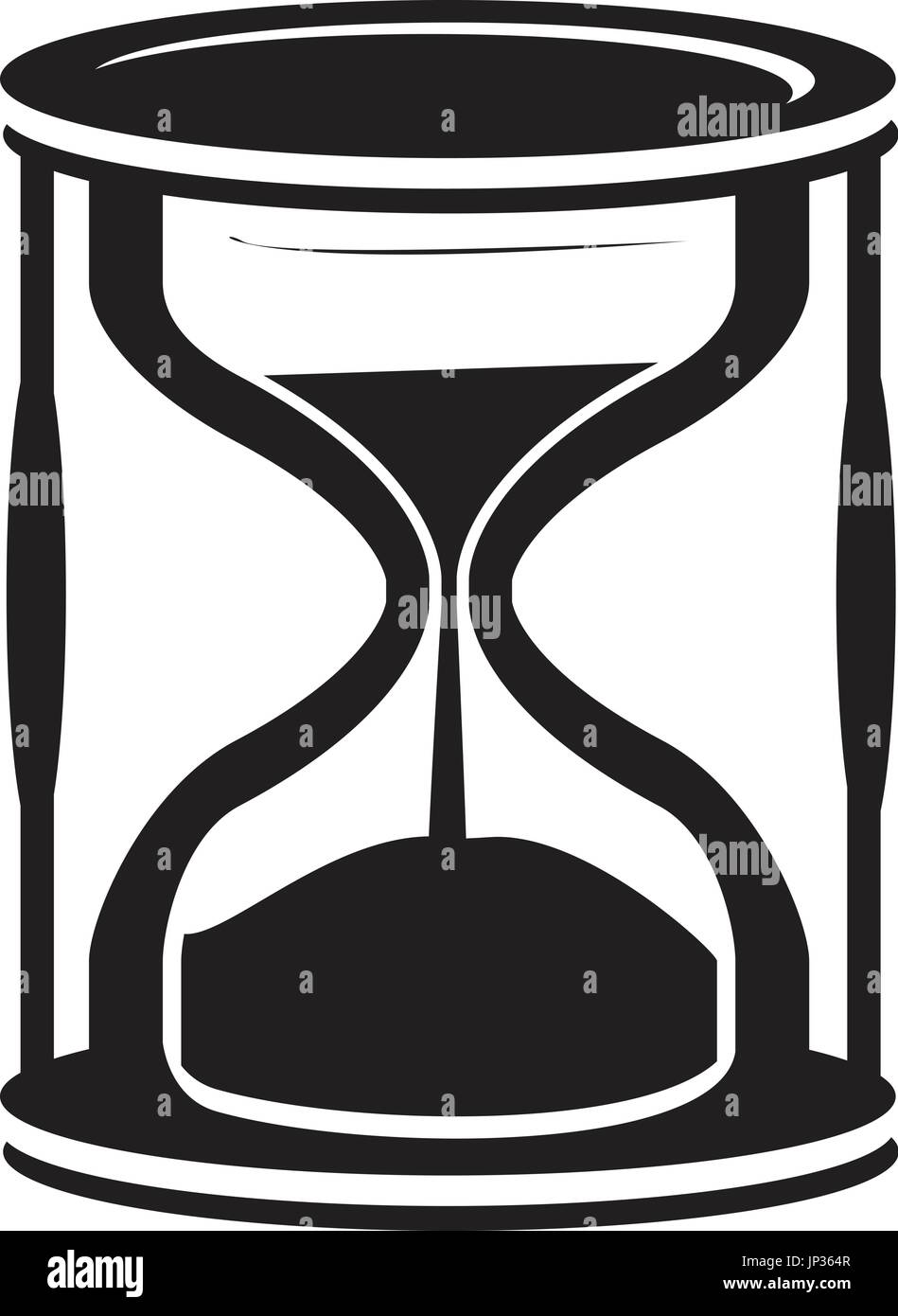 Hourglass white background Stock Vector Images Alamy