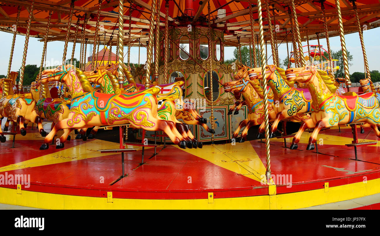 Merry go round horses hires stock photography and images Alamy