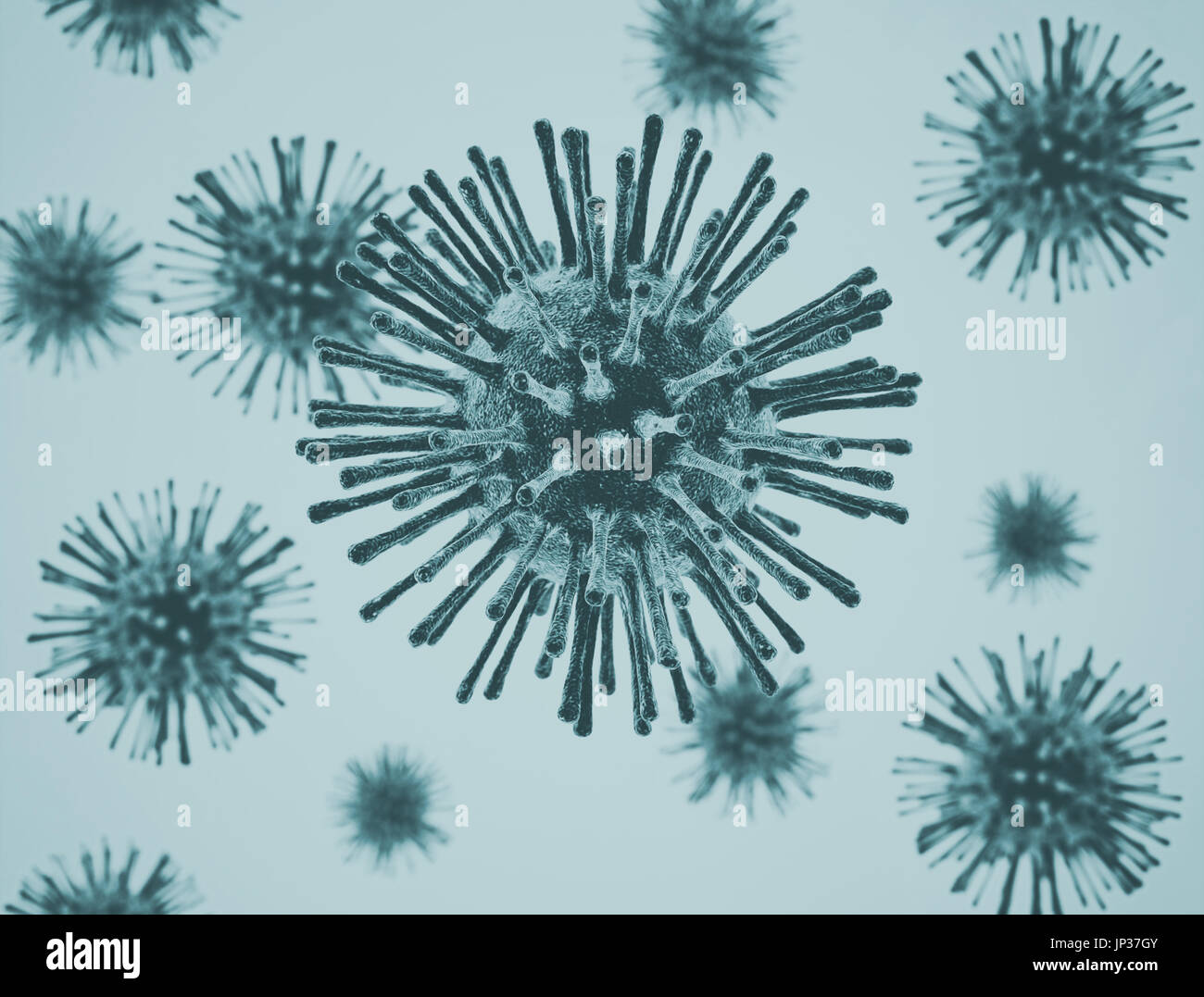 Virus cells illustration Stock Photo