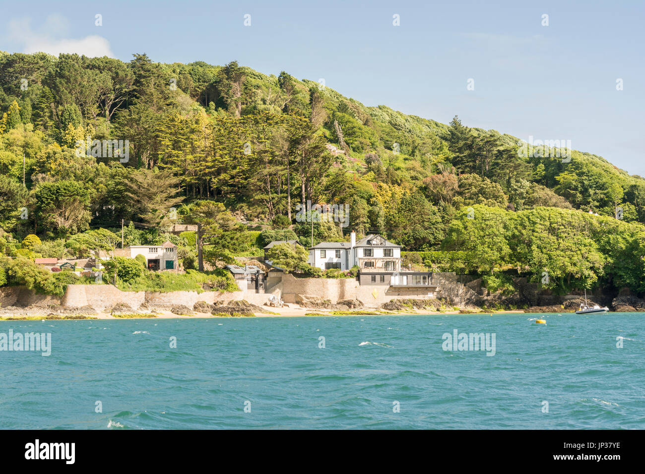 Properties with a view on the east bank of Harbour, Devon, UK
