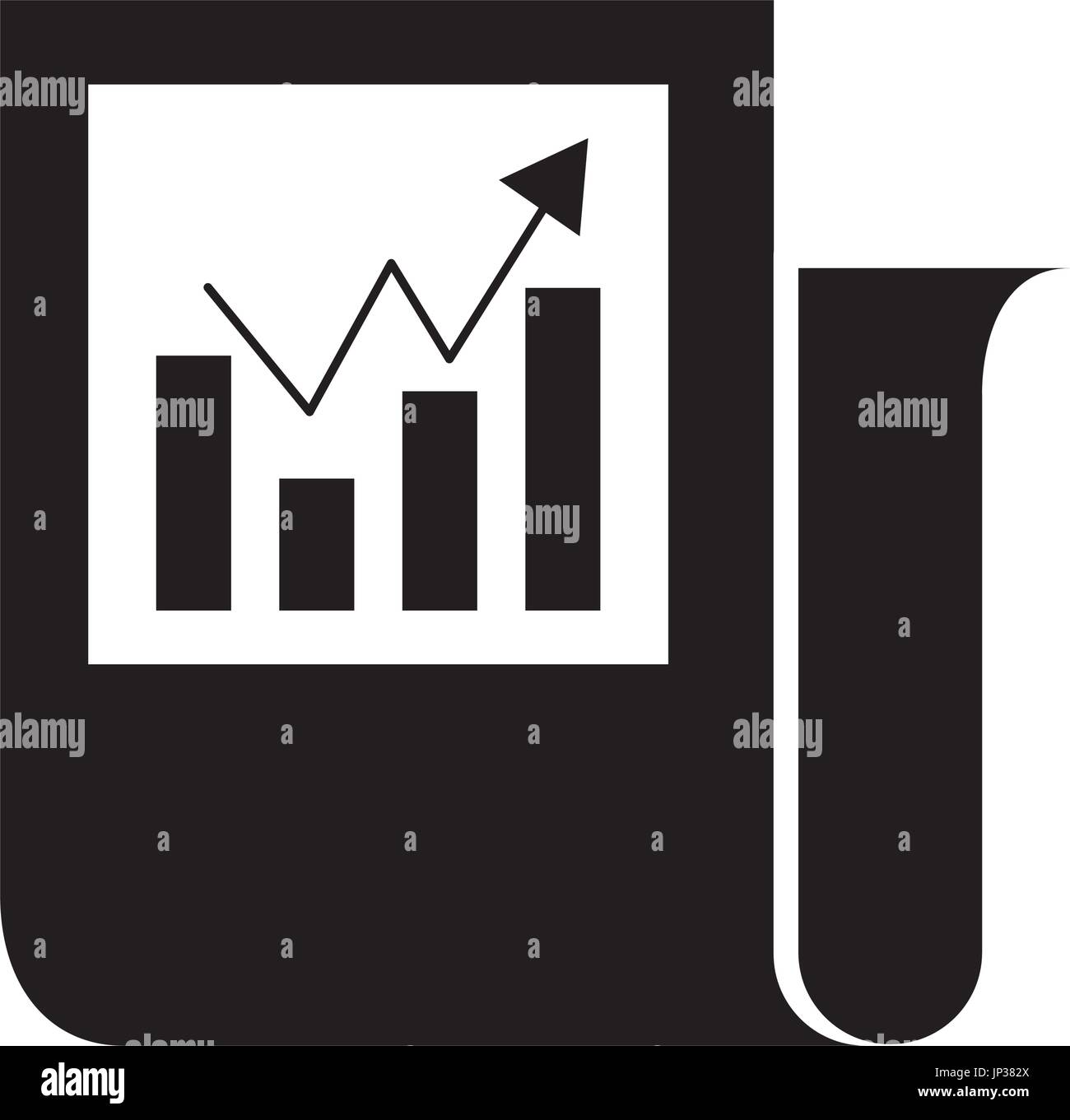 Statistical report isolated icon Stock Vector Image & Art - Alamy