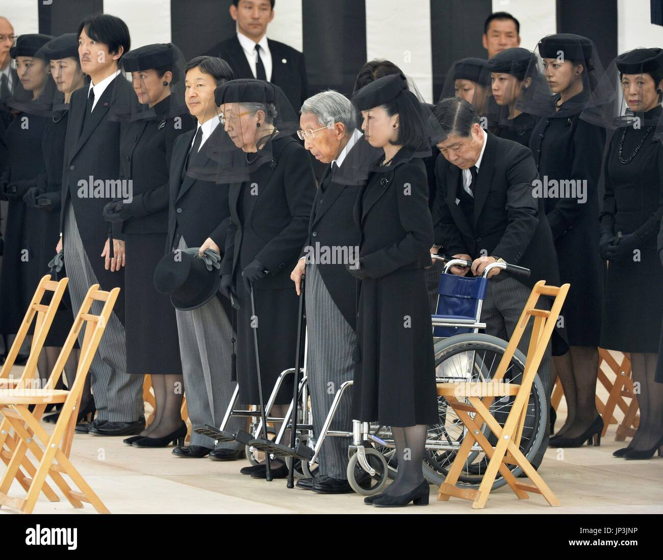 TOKYO, Japan - (From R, front row) Princess Akiko, Prince Mikasa ...