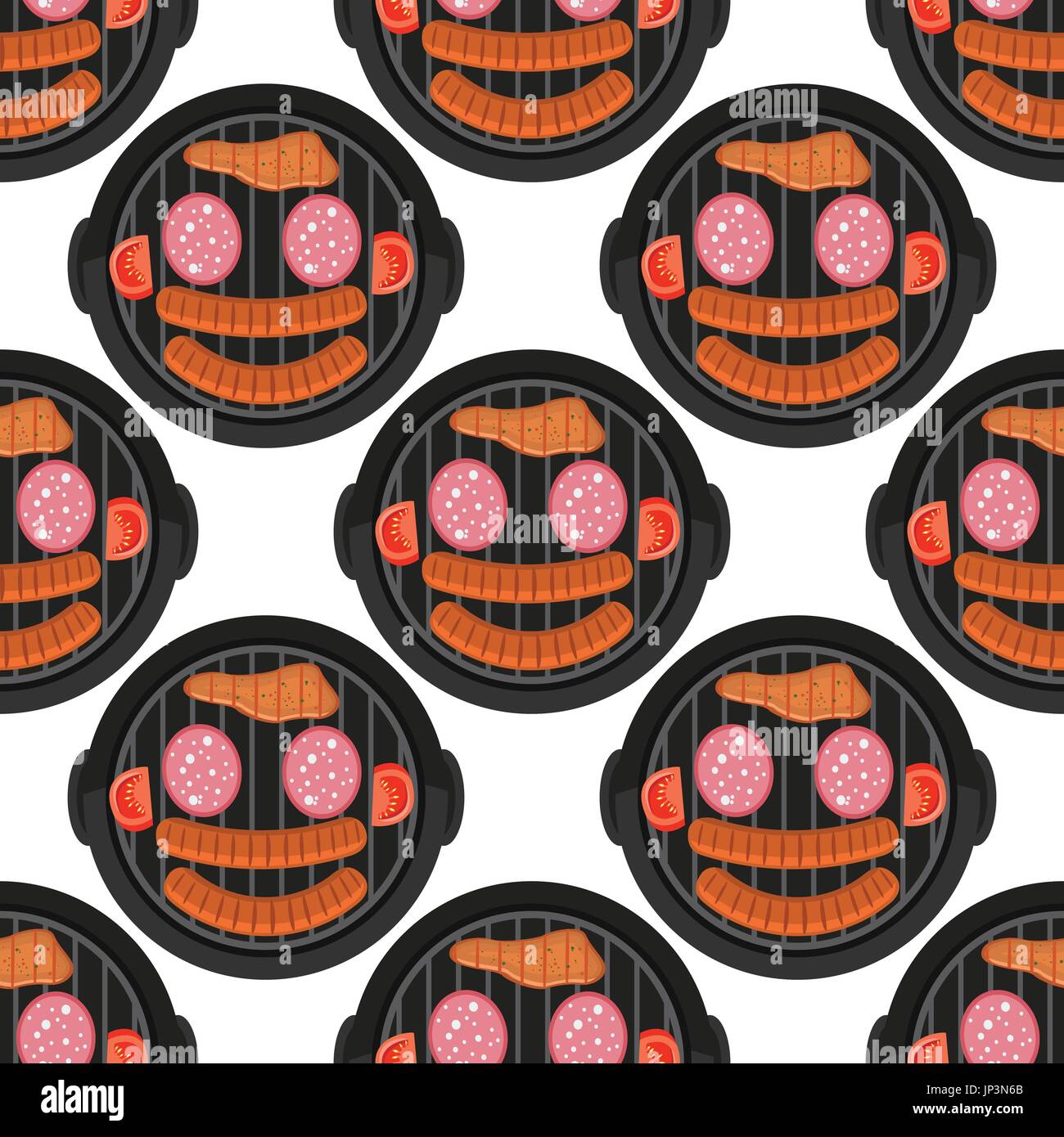 Pink Bbq Pattern BBQ seamless pattern design with meat - food background barbecue ...