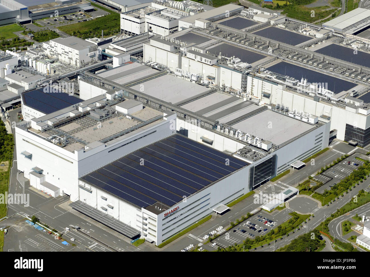 OSAKA, Japan - Sharp Corp.'s Kameyama plant in Kameyama, Mie Prefecture ...