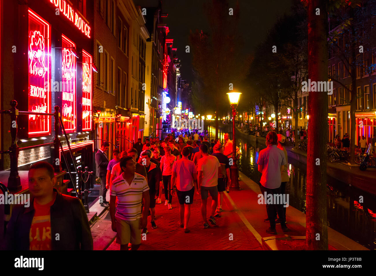 Amsterdam Red Light District - typical view - AMSTERDAM - NETHERLANDS Stock  Photo - Alamy