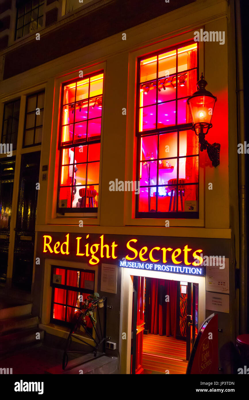 Red Light Secrets in Amsterdam a prostitution museum AMSTERDAM NETHERLANDS Stock Photo Alamy