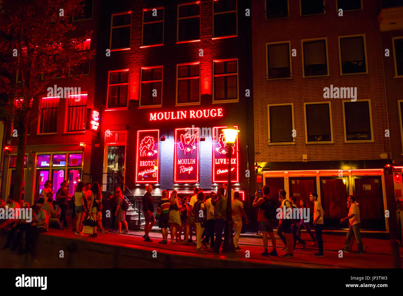 Amsterdam Light District - typical AMSTERDAM - NETHERLANDS Stock - Alamy