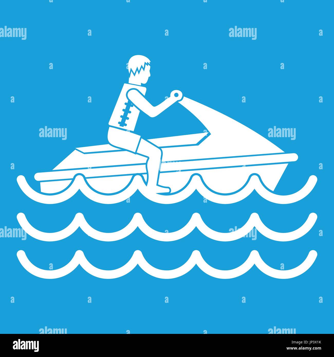 Jet ski spray Stock Vector Images Alamy