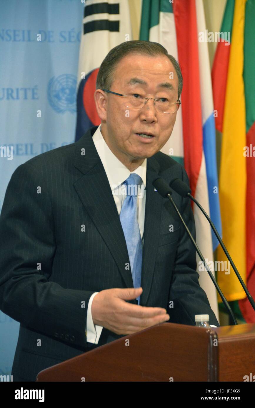 NEW YORK, United States - United Nations Secretary General Ban Ki Moon ...