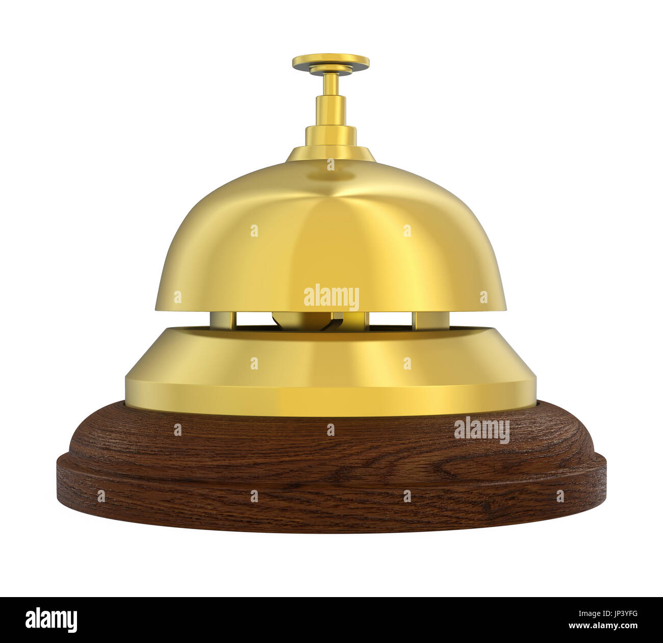 Reception Bell Isolated Stock Photo