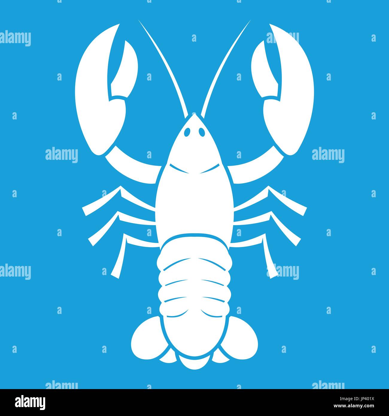 Crawfish icon white Stock Vector Image & Art - Alamy