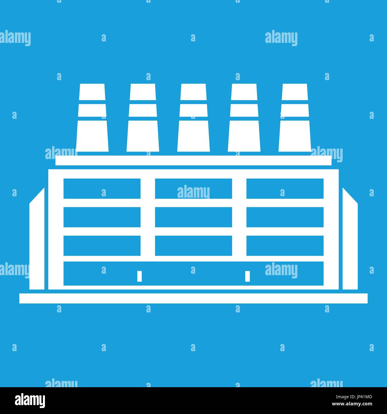Manufacturing factory building icon white Stock Vector Image & Art - Alamy