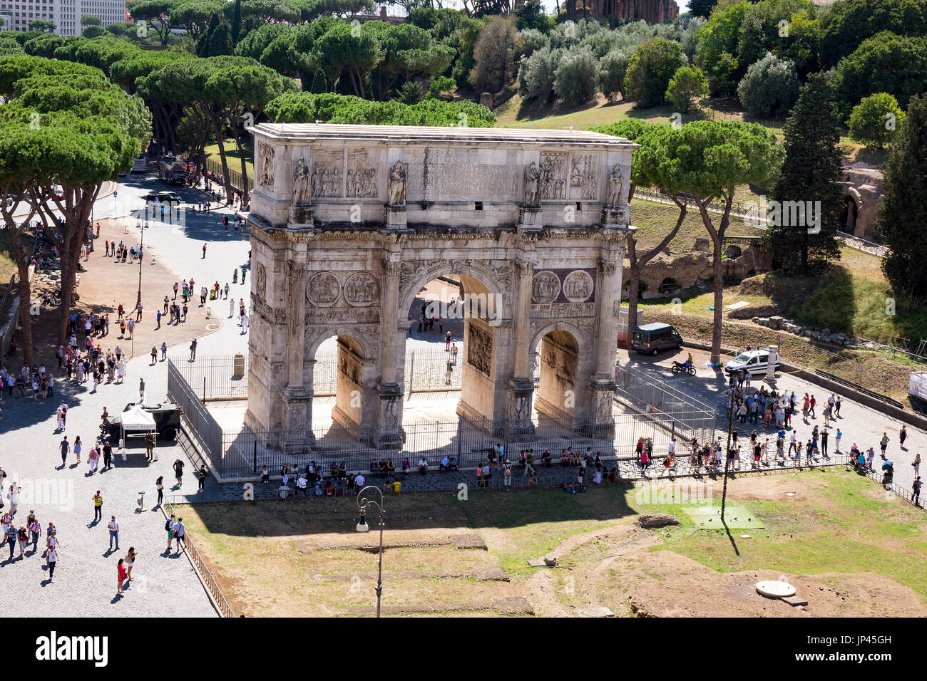 The Arch of Constantine, Rome Stock Photo
