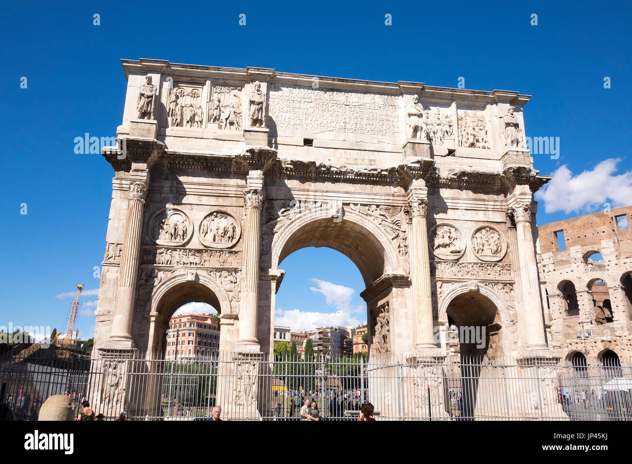 The Arch of Constantine, Rome Stock Photo