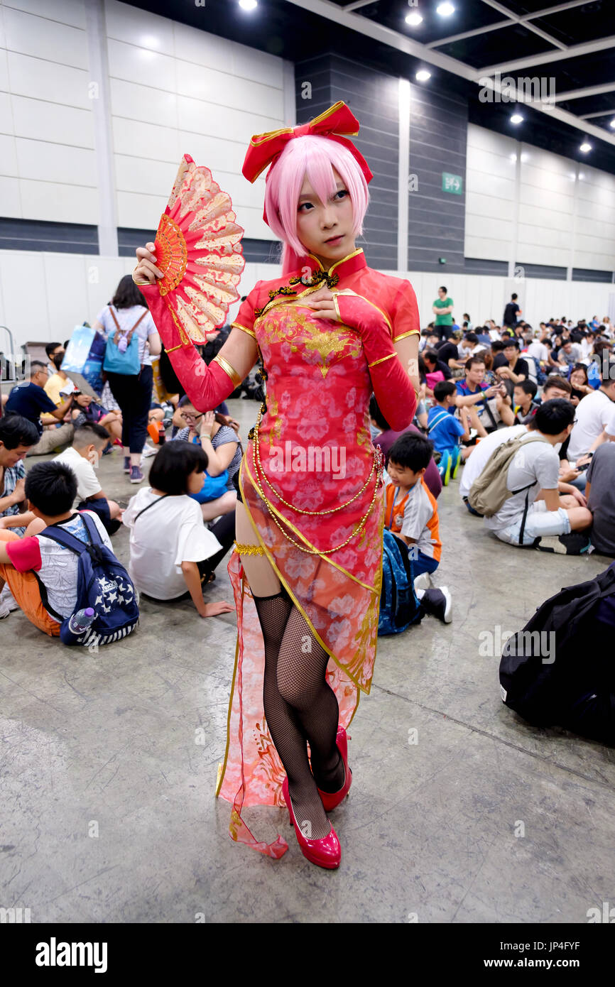 Hong Kong July 29, 2017 Participants dress in Cosplay costumes