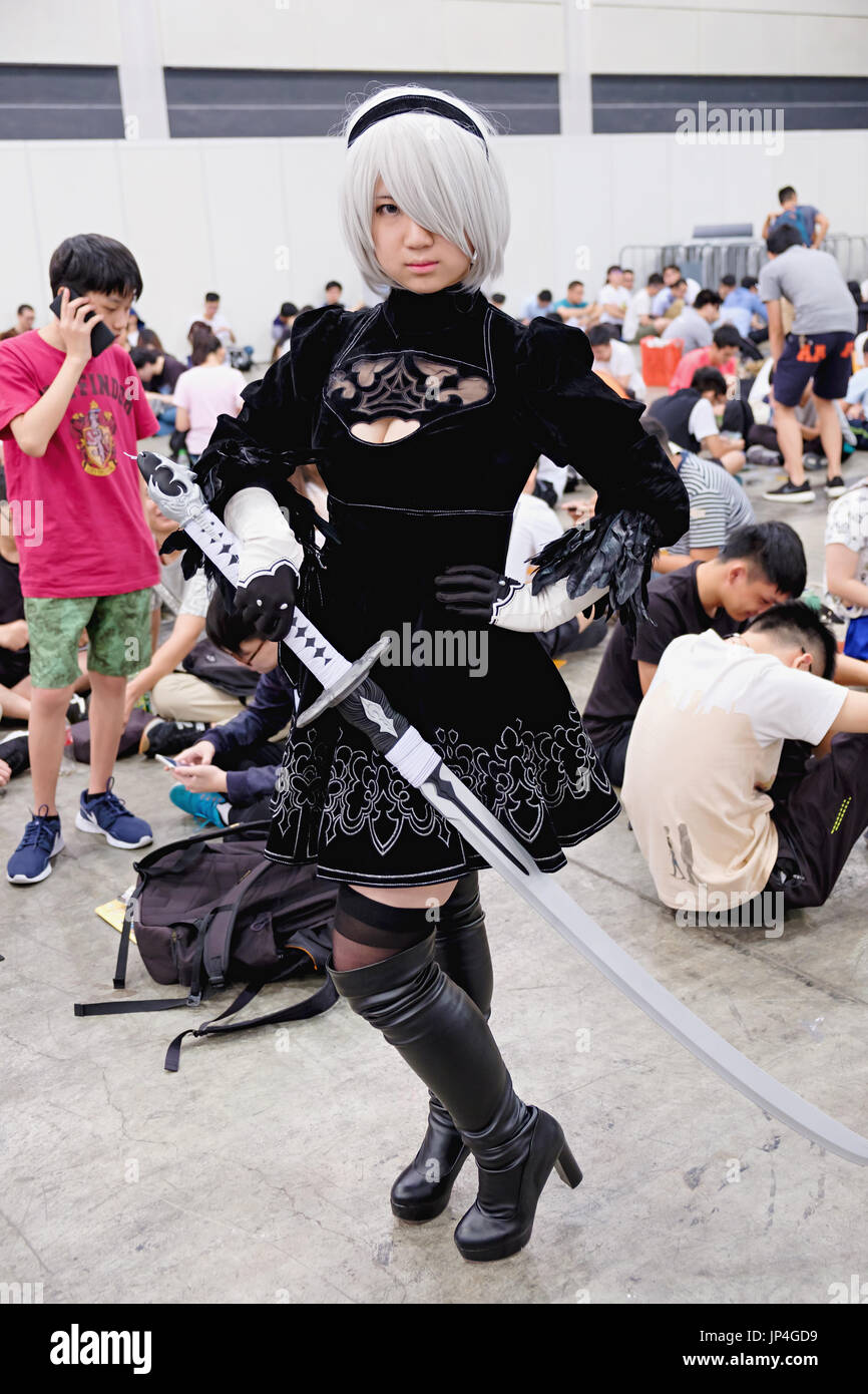 Hong Kong July 29, 2017 Participants dress in Cosplay costumes