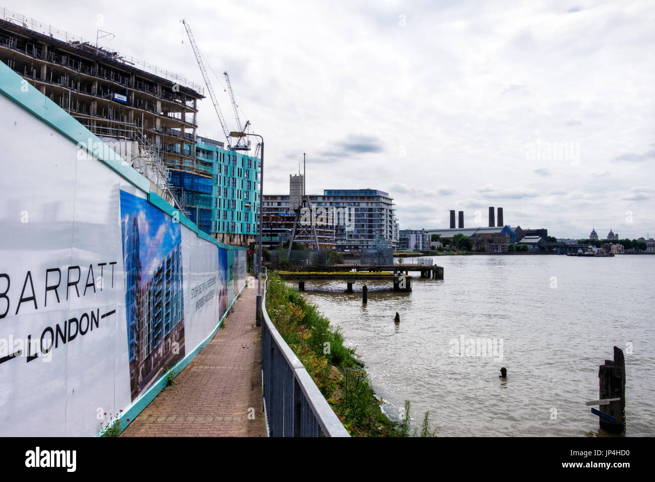 London,Greenwich.Barratts Homes new development of luxury new build