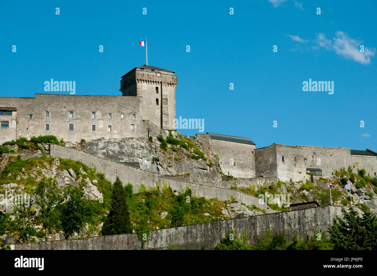 Chateau Fort of Lourdes France Stock Photo Alamy