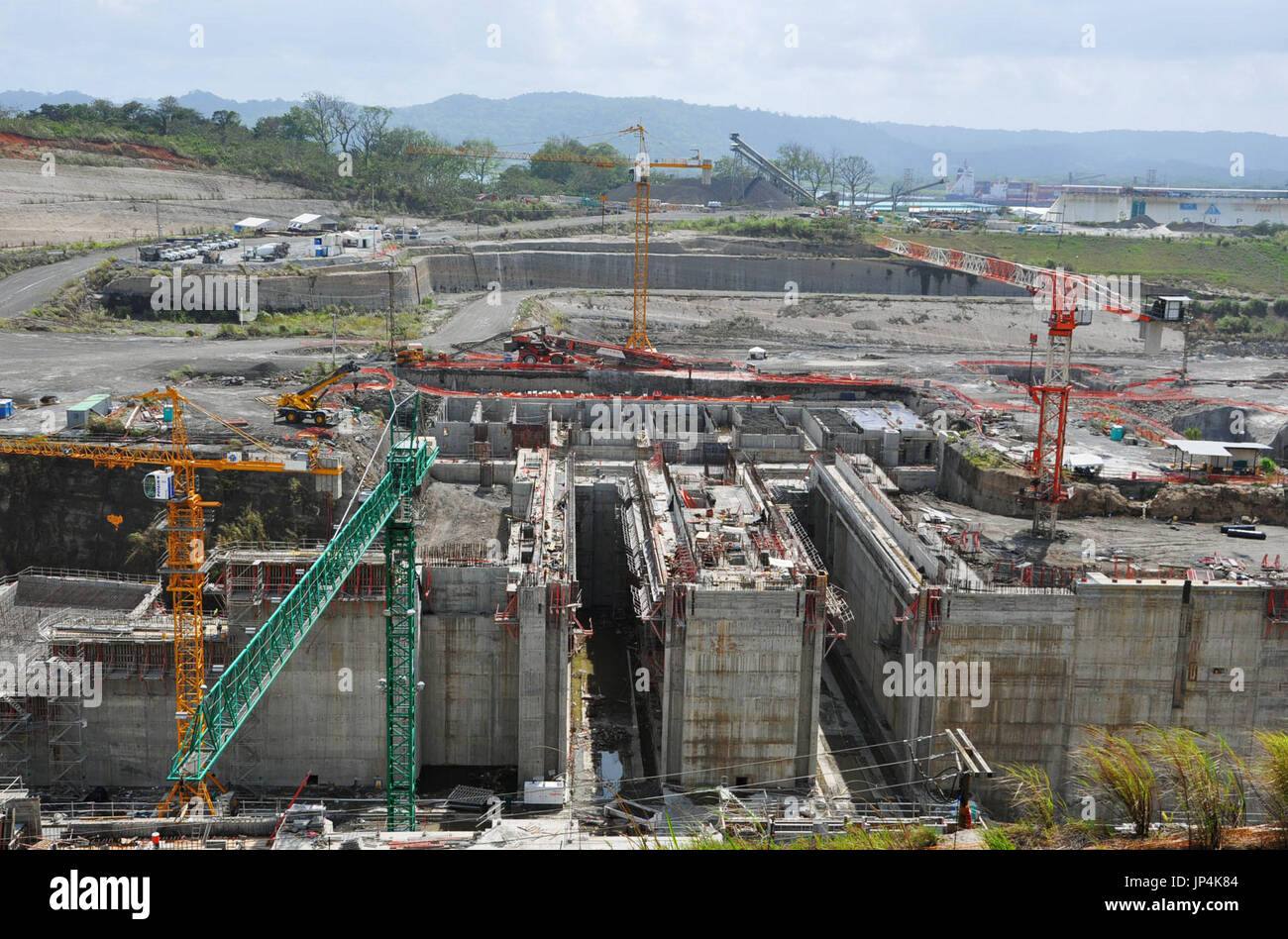 How Desided To Build Panama PANAMA, Panama - Photo shows a construction site for expansion of the ...