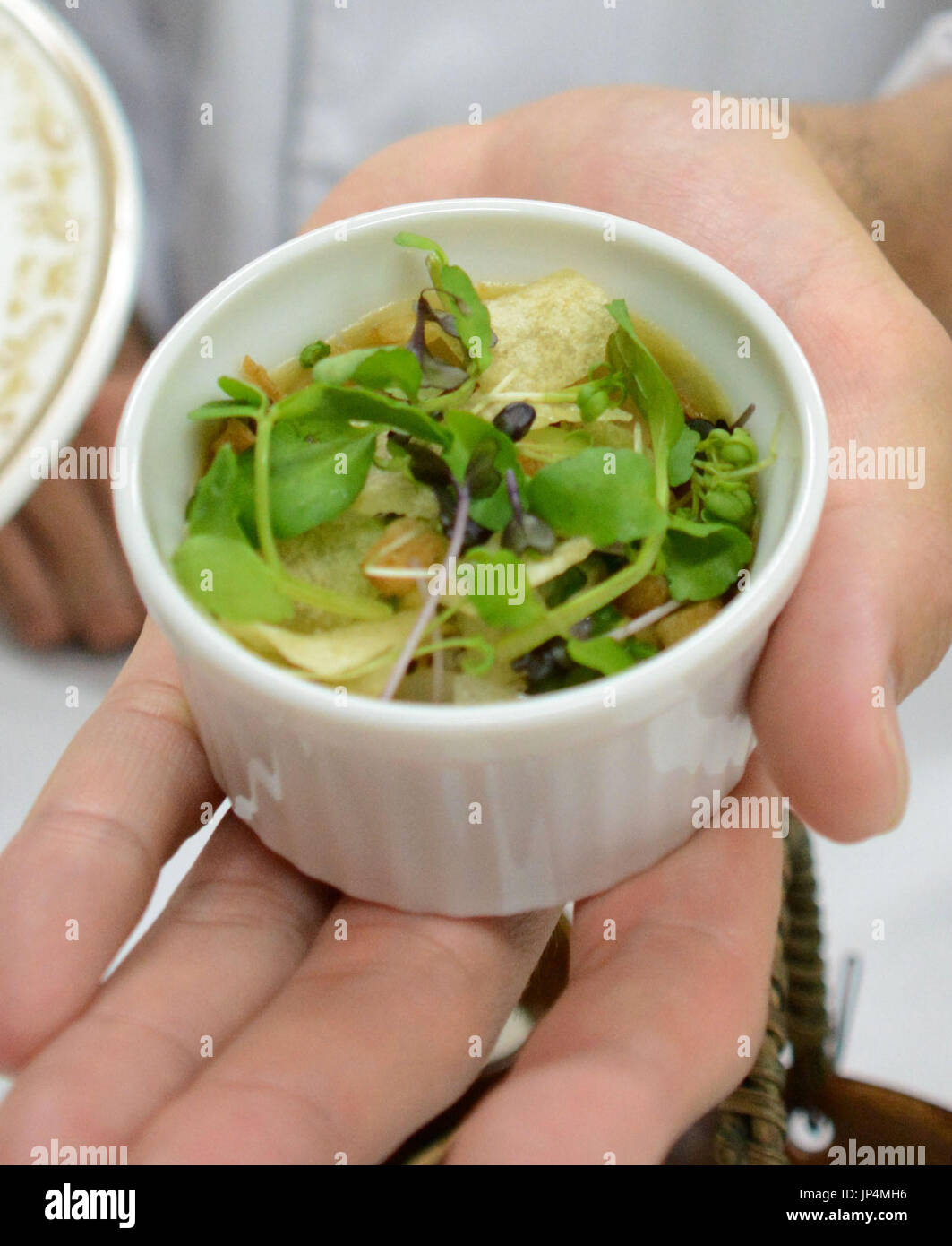 OITA, Japan A fish and chips dish using dried shiitake mushroom sauce
