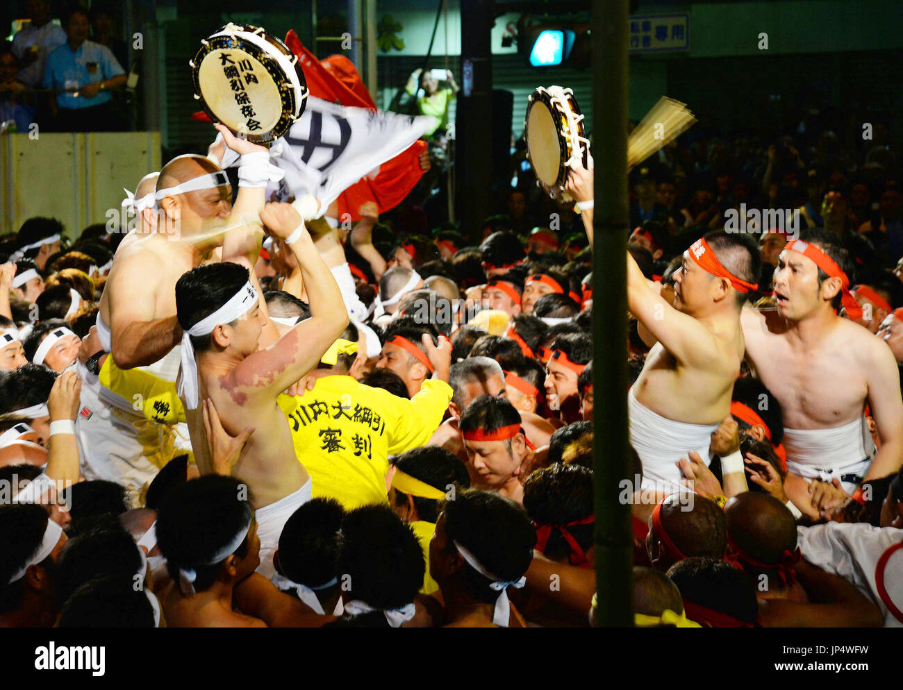 SATSUMASENDAI, Japan Some 3,000 men take part in a "TugofWar Match