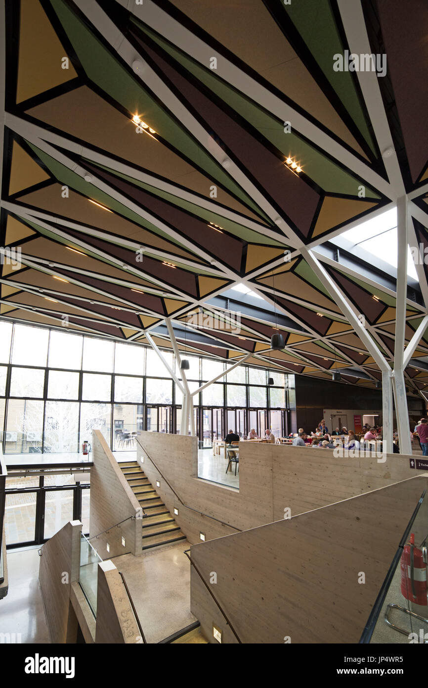 Cafe at the Square Chapel Arts Centre in Halifax, England Stock Photo