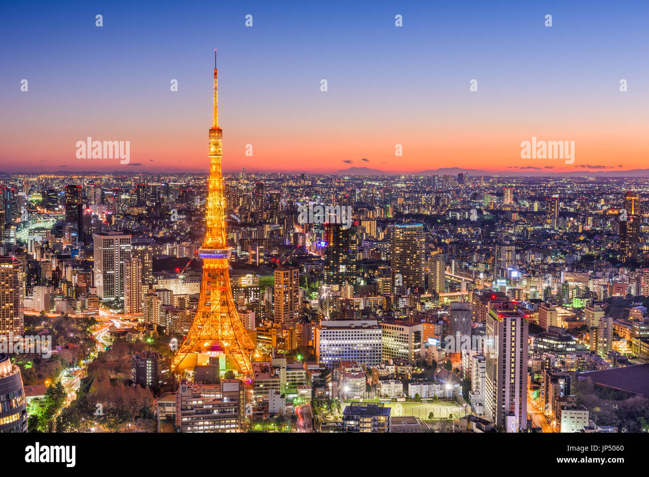 Tokyo, Japan Skyline Stock Photo