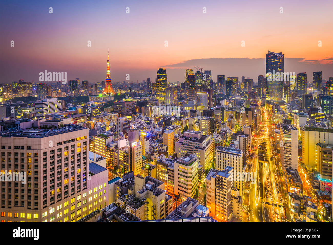 tokyo-skyline-night-aerial-hi-res-stock-photography-and-images-alamy