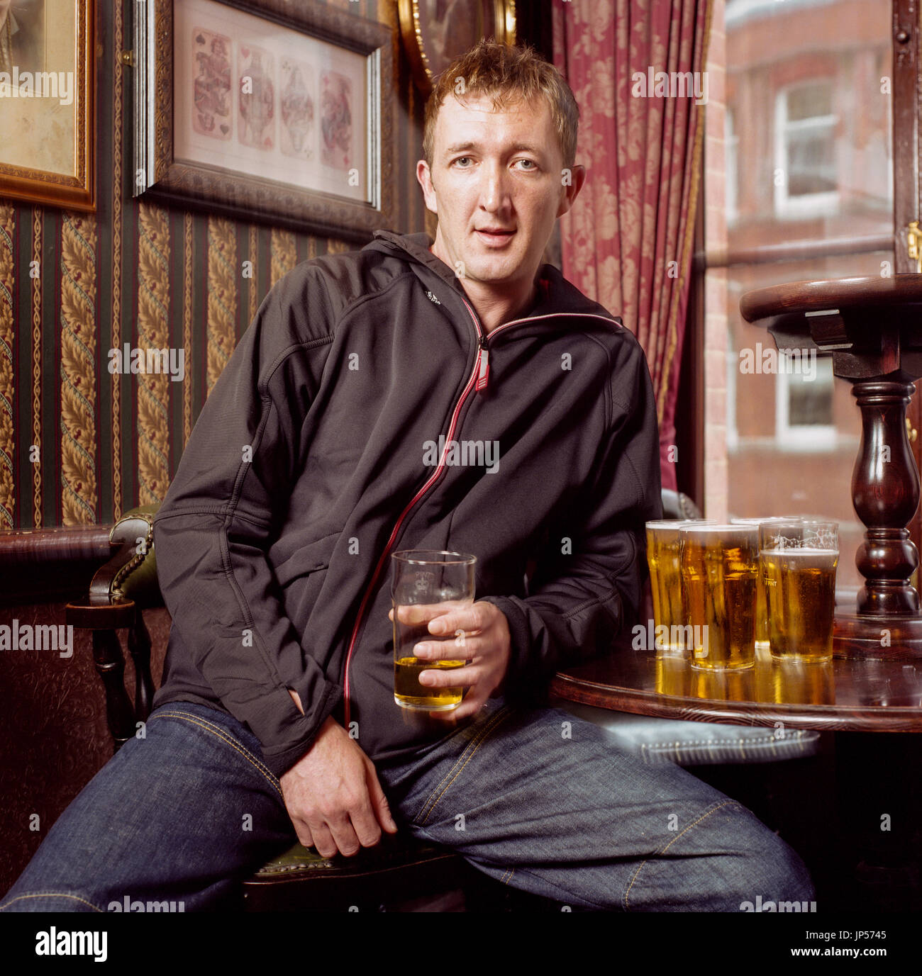 Ralph Ineson an English actor photographed in London, England Stock
