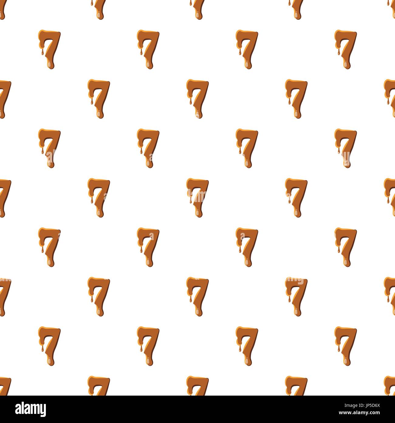 Number 7 from caramel pattern Stock Vector Image & Art - Alamy