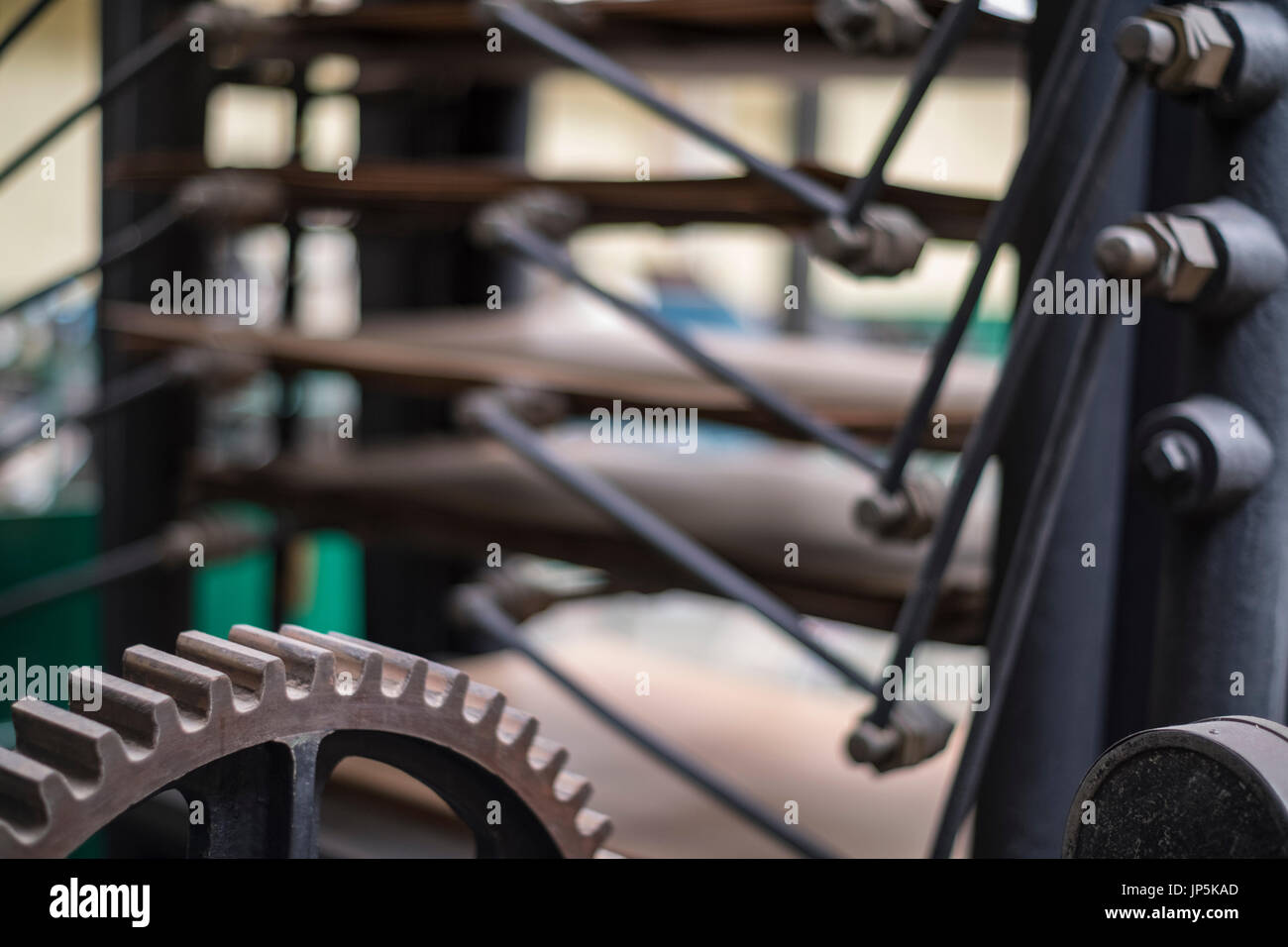 Some impressive old printing equipment on display at the industrial