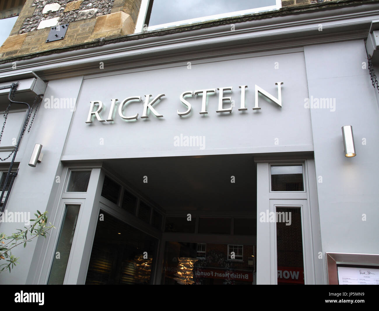 Celebrity chef, Rick Stein fish and shellfish restaurant in Winchester